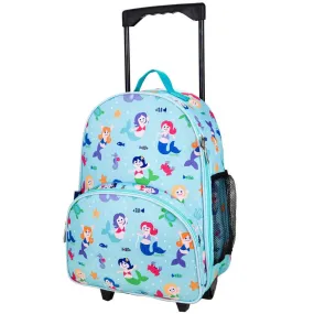 Wildkin Olive Kids Mermaid Rolling Luggage Trolley School Bag