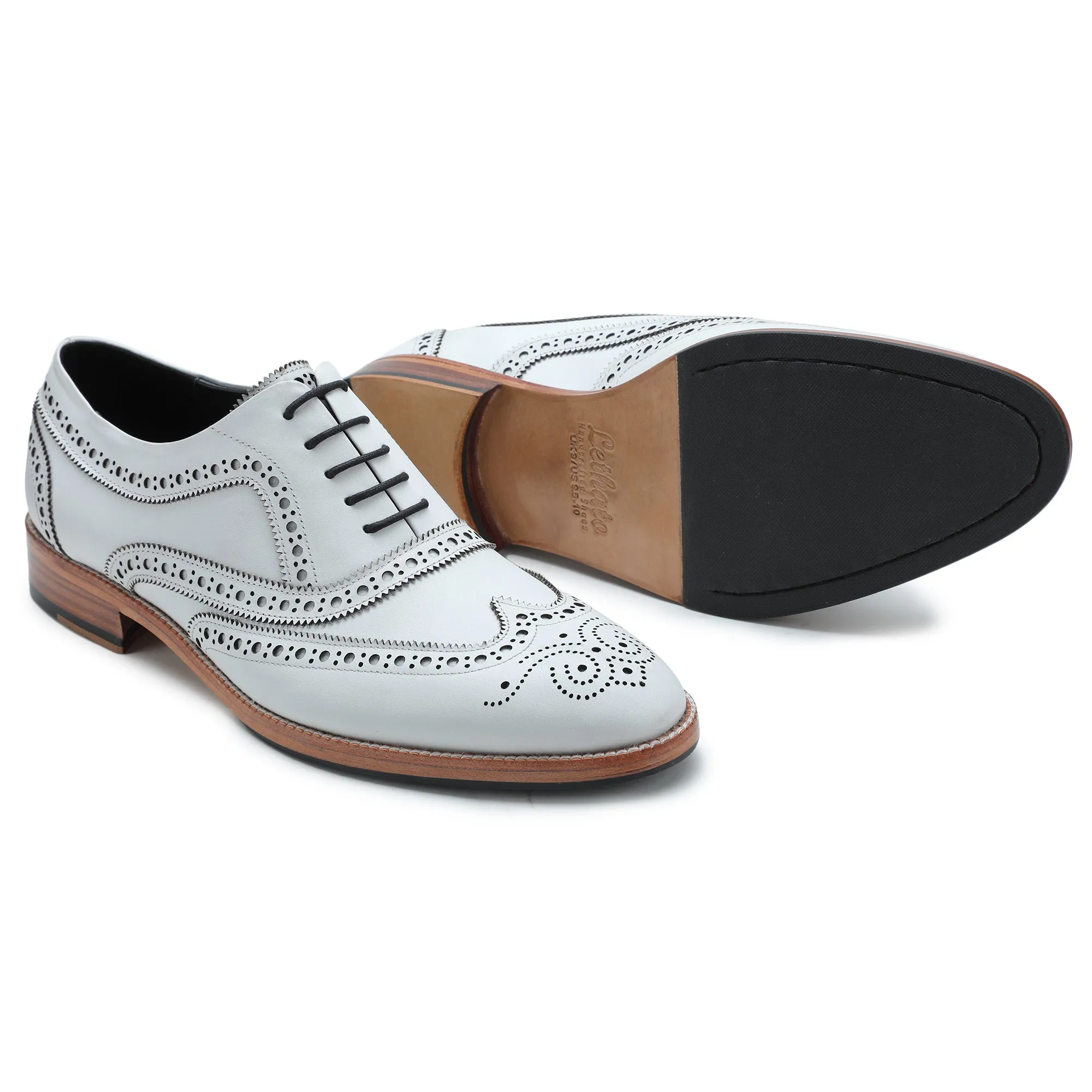 Wingtip Brogue Oxford- White