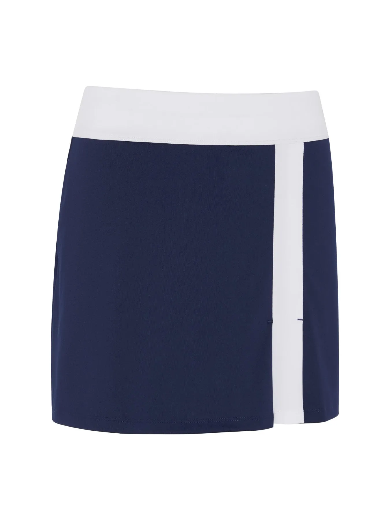 Women's 17" Color Block Skort With Side Pintucks In Peacoat