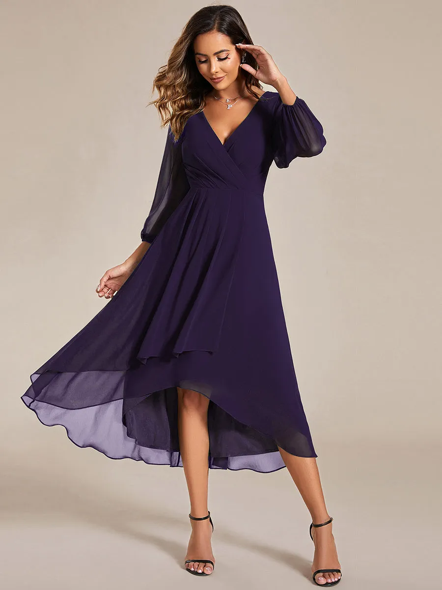 Women's Knee-Length Wholesale Homecoming Cocktail Dresses With Short Sleeves