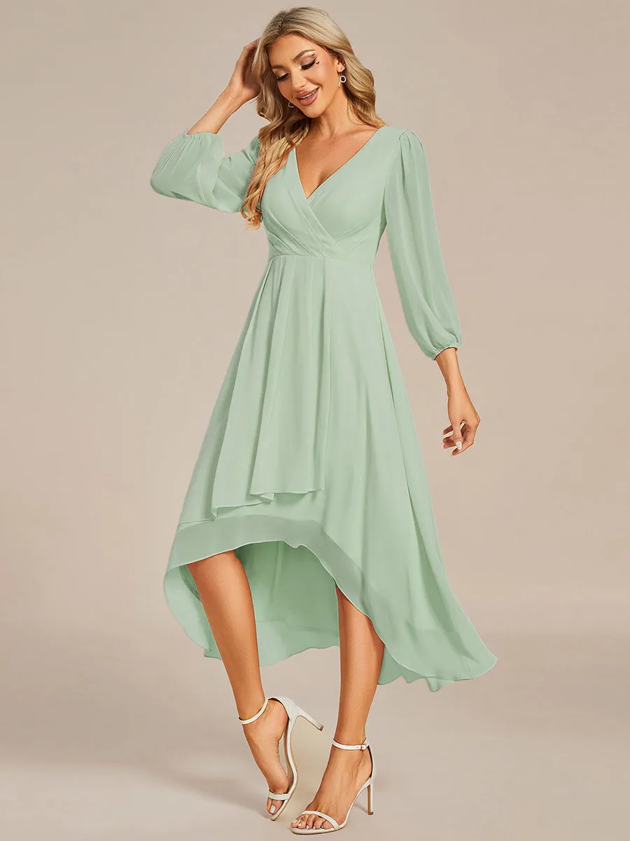 Women's Knee-Length Wholesale Homecoming Cocktail Dresses With Short Sleeves