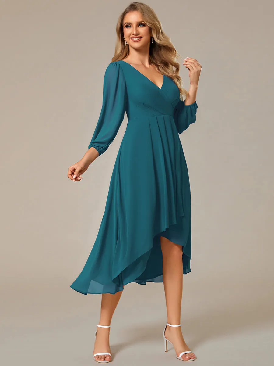 Women's Knee-Length Wholesale Homecoming Cocktail Dresses With Short Sleeves