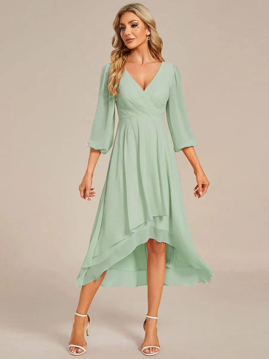 Women's Knee-Length Wholesale Homecoming Cocktail Dresses With Short Sleeves