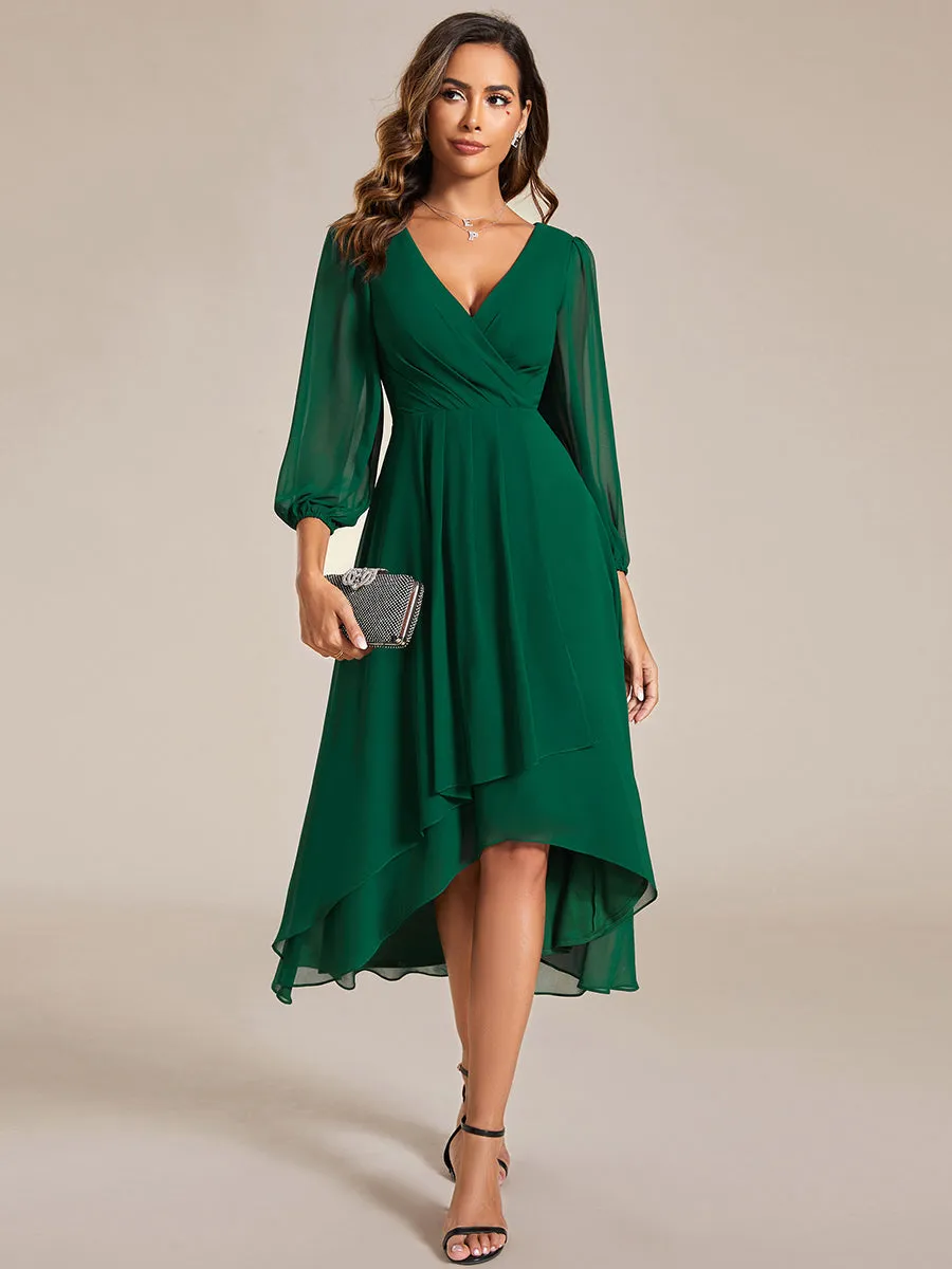 Women's Knee-Length Wholesale Homecoming Cocktail Dresses With Short Sleeves