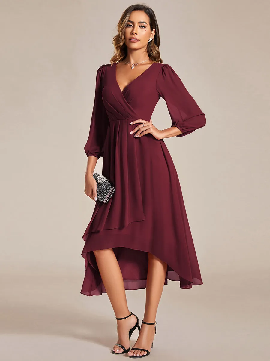 Women's Knee-Length Wholesale Homecoming Cocktail Dresses With Short Sleeves