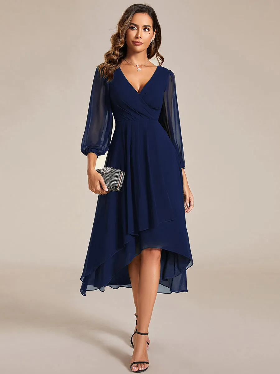 Women's Knee-Length Wholesale Homecoming Cocktail Dresses With Short Sleeves