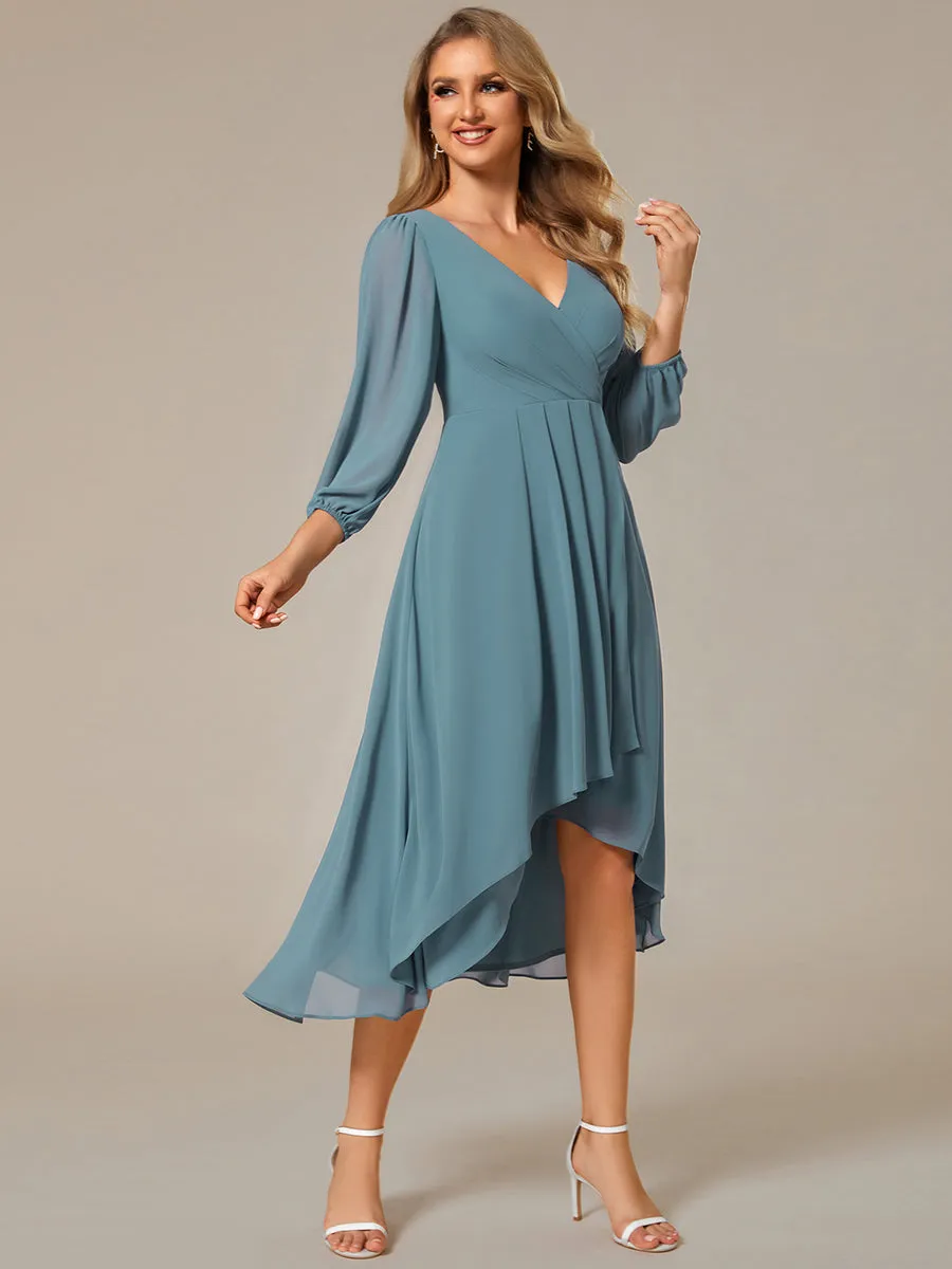 Women's Knee-Length Wholesale Homecoming Cocktail Dresses With Short Sleeves