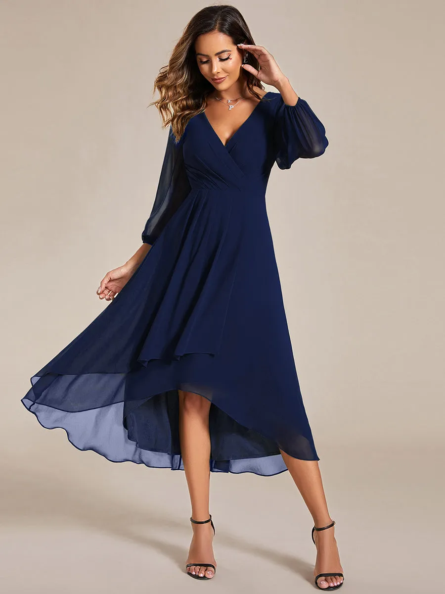 Women's Knee-Length Wholesale Homecoming Cocktail Dresses With Short Sleeves