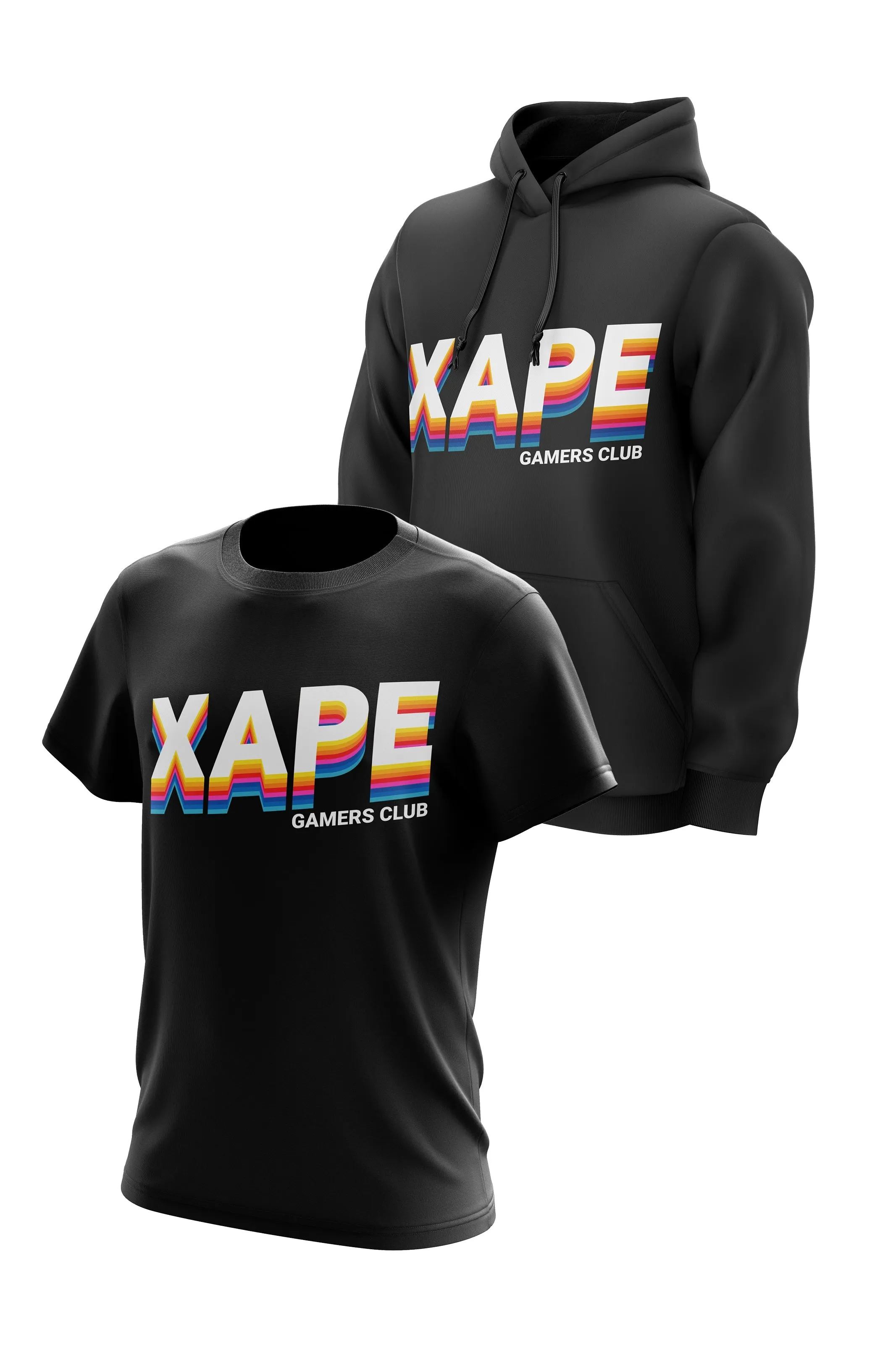 XAPE Coloured Hoodie & Tee - Black