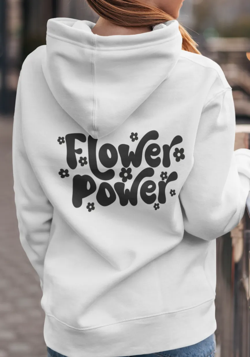 Zipper Hoodie Flower Power Unisex