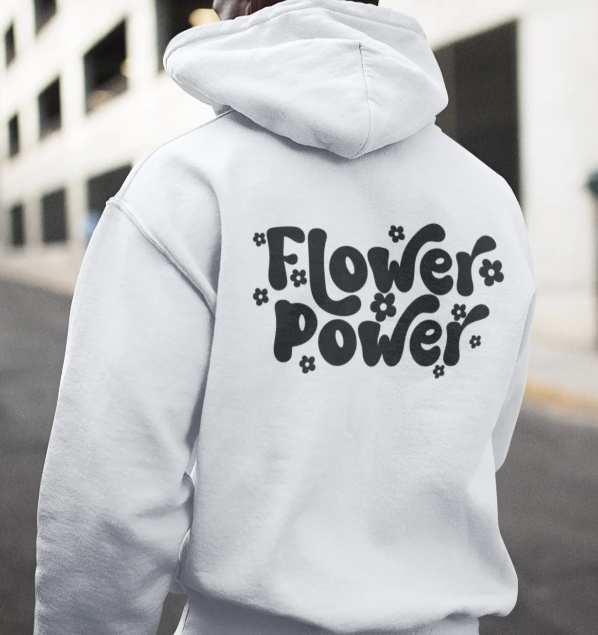 Zipper Hoodie Flower Power Unisex