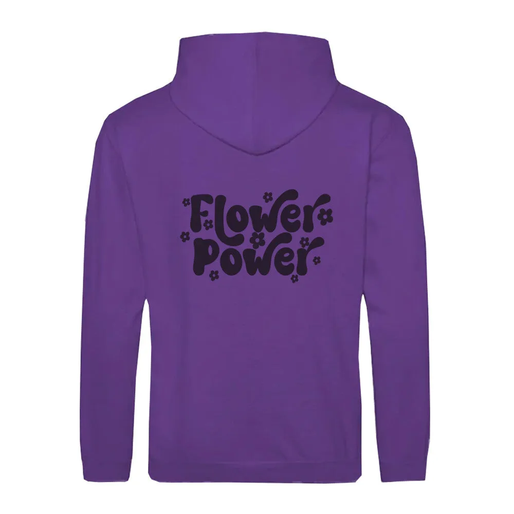 Zipper Hoodie Flower Power Unisex