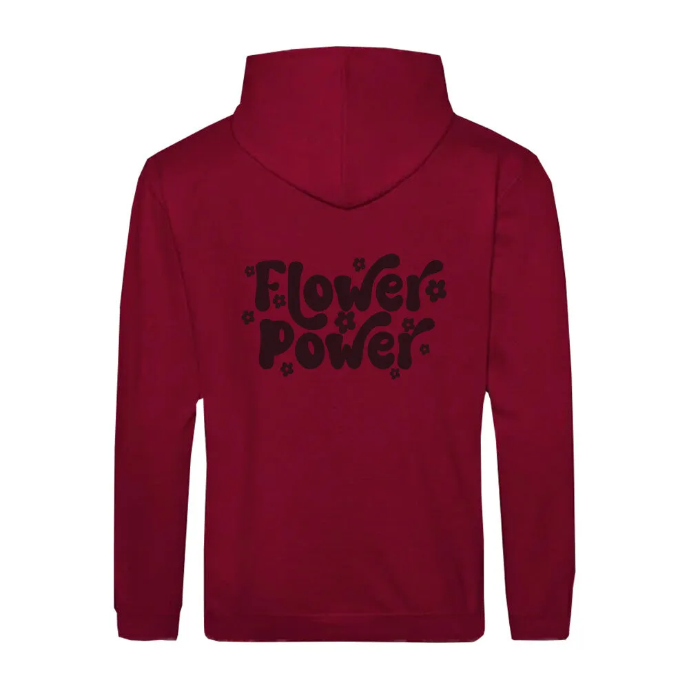 Zipper Hoodie Flower Power Unisex