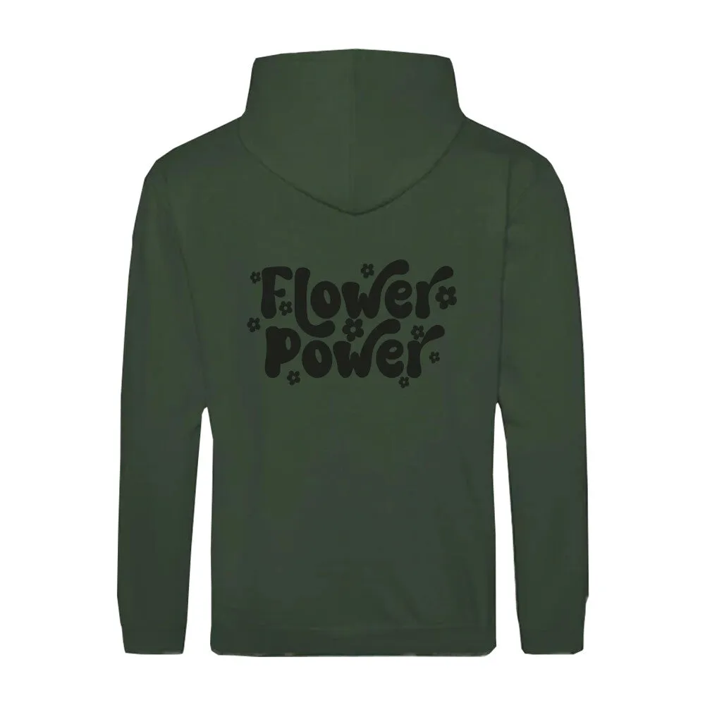 Zipper Hoodie Flower Power Unisex